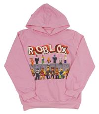 Růžová mikina Roblox s kapucí 