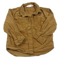 Béžová manšestrová košile H&M
