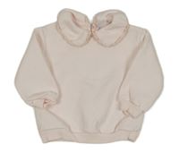 Svetloružová mikina s golierikom Zara