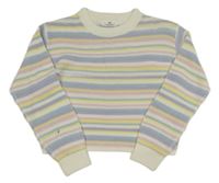 Farebný pruhovaný crop sveter H&M
