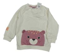 Nové - Biela mikina s medvedíkom So Cute