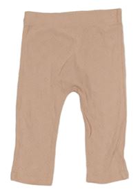 Svetloružové tepláky s dirkovaným vzorom George