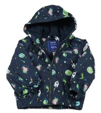 Tmavomodrá šusťáková zateplená funkční bunda s kapucí Regatta