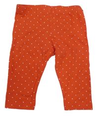 Červené legíny s bodkami Disney