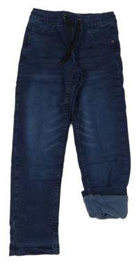 Tmavomodré podšité teplákové rifle L&D