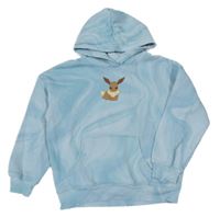 Svetlomodrá batikovaná mikina s Pokémonem a kapucňou H&M