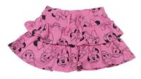 Ružová vrstvená sukňa s Minnie a Daisy zn. Disney