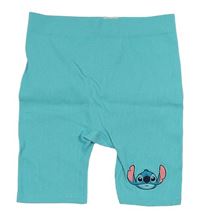 Azurové rebrované elastické športové kraťasy so Stitchem PRIMARK