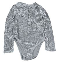 Šedé lesklé sametové body ZARA