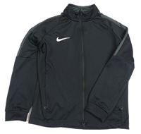Čierno-tmavosivá funkčná športová prepínaci mikina s logom zn. Nike
