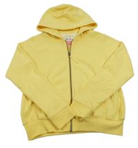 Žlutá propínací mikina s kapucí Next