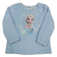 Svetlomodrá plyšová mikina s Elsou H&M