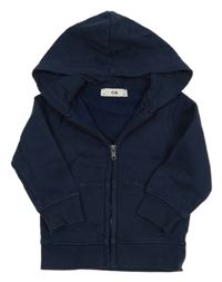 Tmavomodrá prepínaci mikina s kapucňou C&A