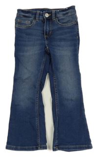 Modré flare teplákové rifle H&M