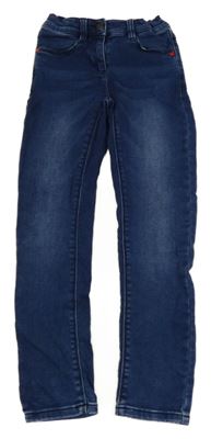 Tmavomodré teplákové rifle S. Oliver