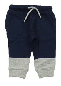 Tmavomodro-šedé tepláky H&M