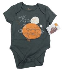 Nové - tmavošedé body s Gruffalem PRIMARK