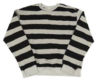 Svetlošedá -čierna pruhovaná mikina LC WaIKIKI