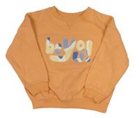 Oranžová mikina s nápisom Primark