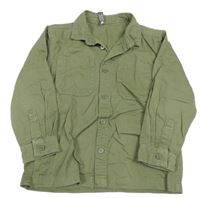 Khaki plátenná košeľová bunda Primark
