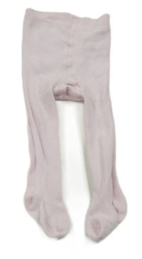 Svetloružové pančuchy s volániky s madeirou Tu