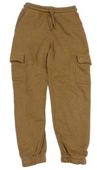 Hnedé cargo tepláky H&M
