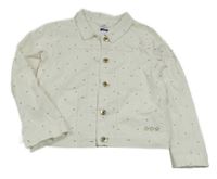 Smotanová bodkovaná á rifľová bunda Okaidi