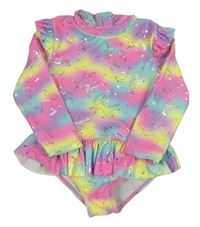 Barevné UV body s jednorožci a volánem Matalan