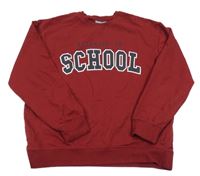 Vínová mikina s nápisom Destination