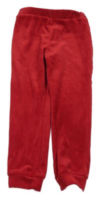 Červené plyšové tepláky - Minnie George