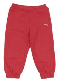 Malinové tepláky s logom Puma