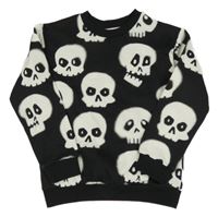 Čierna mikina s lebkami H&M