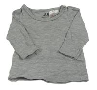 Šedé melírované triko H&M