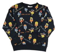 Nové - tmavomodrá ľahká mikina s barevnými nanuky Name it