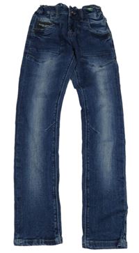 Tmavomodré skinny rifle