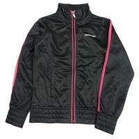 Černá sportovní propínací mikina s logem Donnay