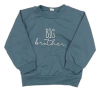 Šedomodrá ľahká mikina s nápisom shein