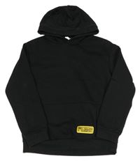 Čierna mikina s nášivkou a kapucňou Lily & Dan