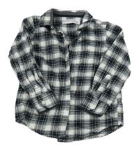 Bílo-černá kostkovaná košile Minoti