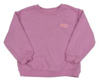 Ružová mikina s nápisom Zara