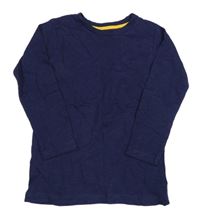 Tmavomodré tričko s výšivkou dunnes