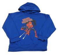 Modrá mikina se Spidermanem a kapucí Marvel