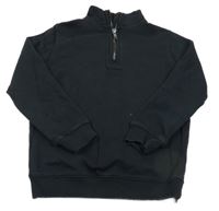 Čierna mikina so zipsom M&S