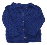 Modrý vzorovaný prepínaci sveter Mothercare