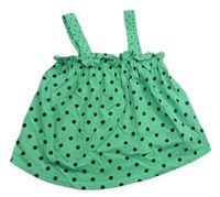 Zelený bodkovaná ý top Zara