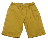 Okrové plátěné kraťasy Denim Co.