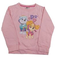 Růžová mikina - Tlapková patrola zn. Nickelodeon