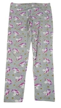 Šedé legíny s jednorožci George