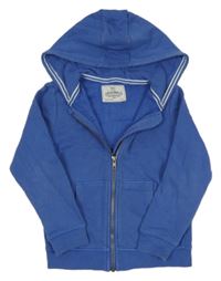 Modrá prepínaci mikina s kapucňou M&S