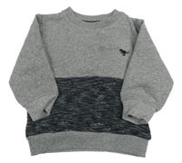 Šedo-tmavošedá mikina s dinem Next